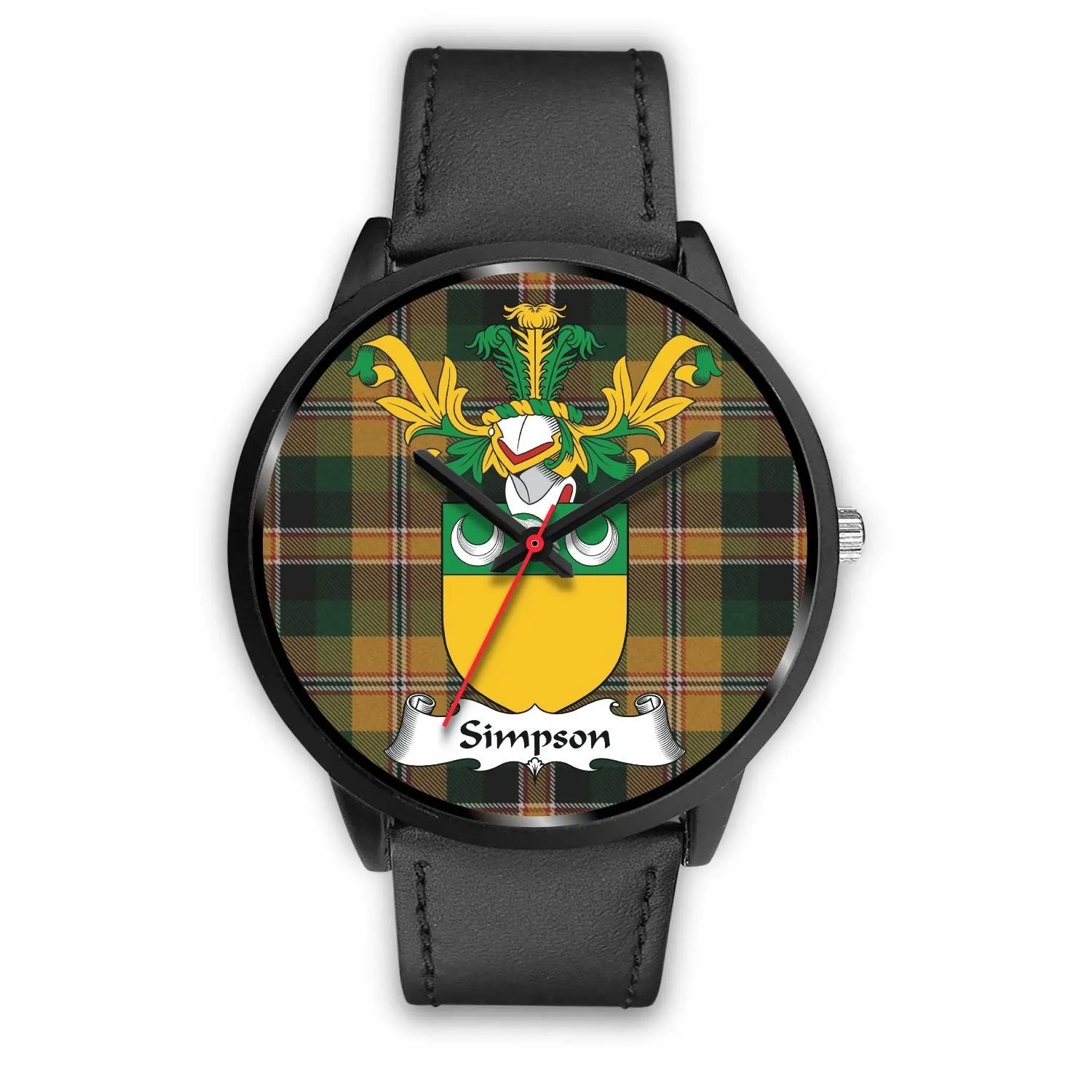 Simpson Clan Badge Tartan Black Watch