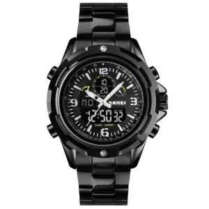 Skmei Analog Digital steel band dual display watch 1600 Original