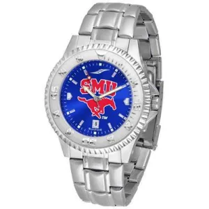 Southern Methodist Mustangs Competitor AnoChrome - Steel Band Watch