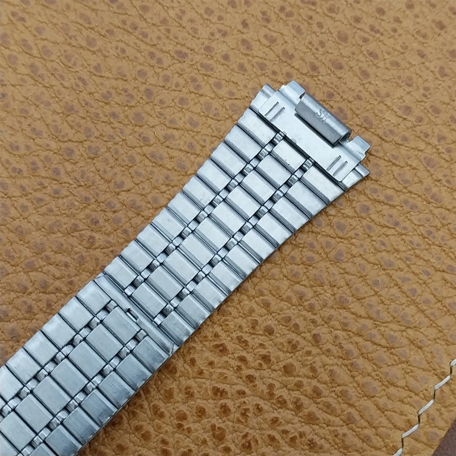 Special Fit 2-Piece Stainless Steel 16mm Flared nos Unused Vintage Watch Band