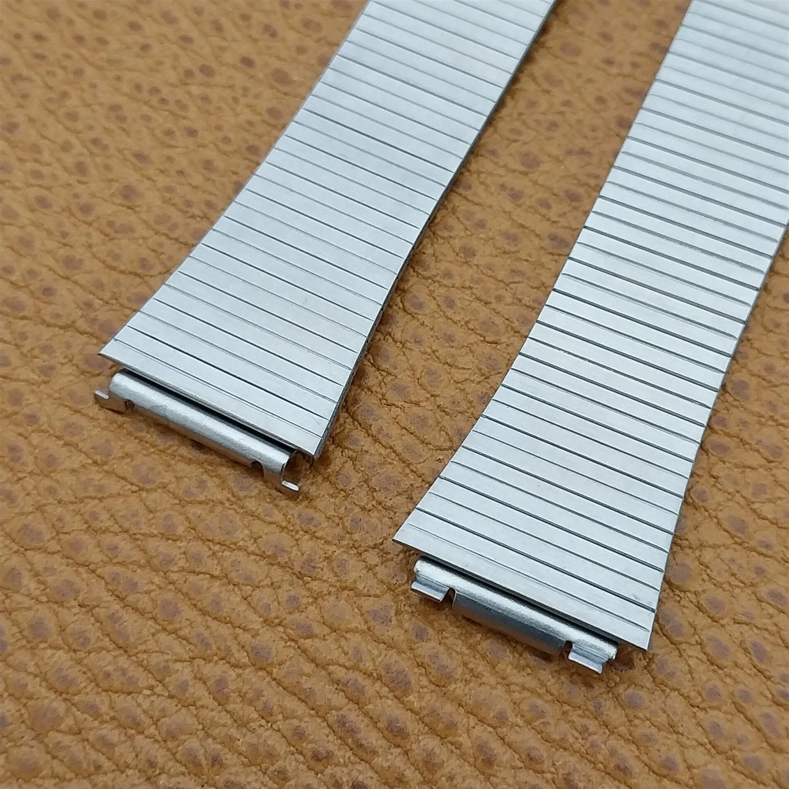 Special Fit 2-Piece Stainless Steel 16mm Flared nos Unused Vintage Watch Band
