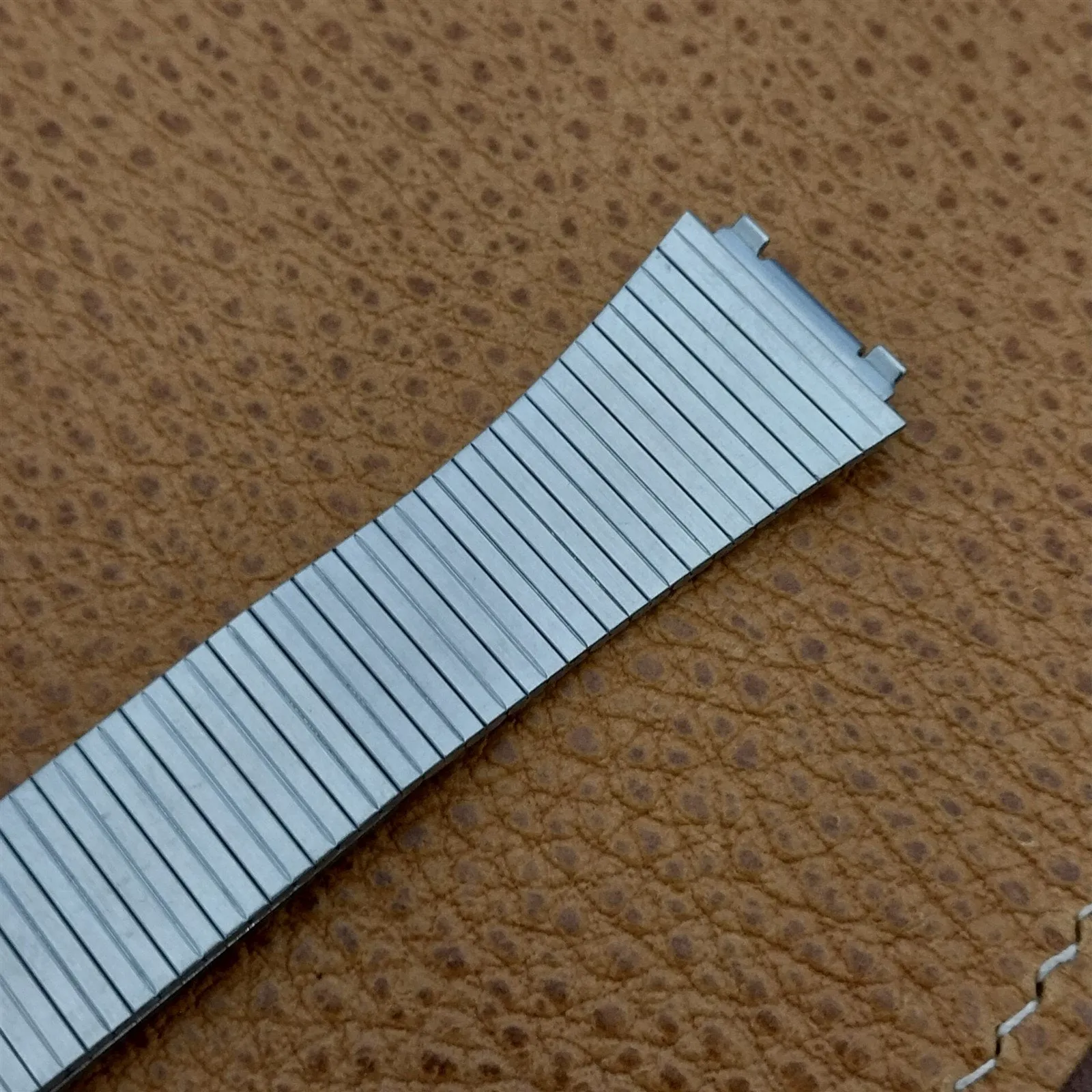 Special Fit 2-Piece Stainless Steel 16mm Flared nos Unused Vintage Watch Band