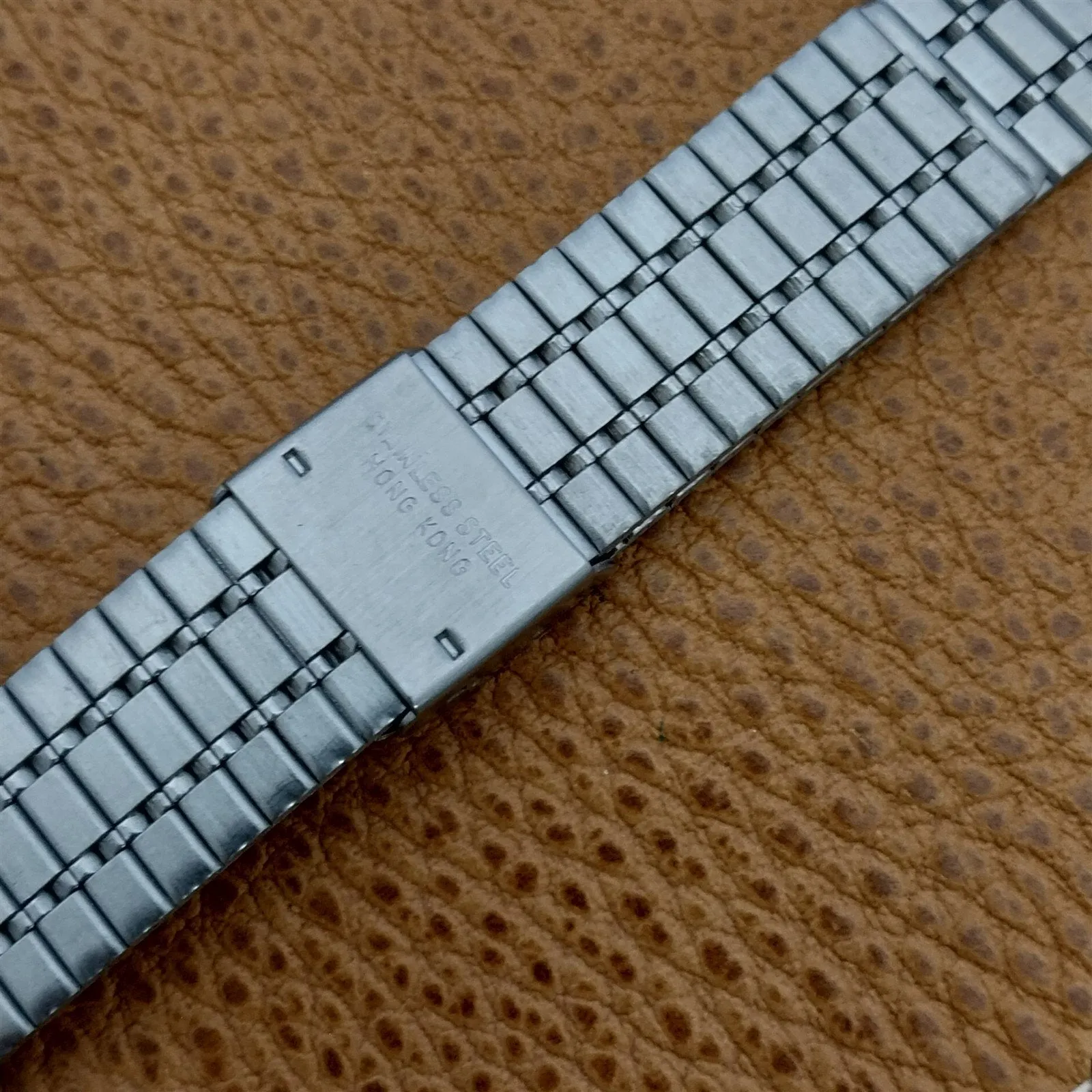 Special Fit 2-Piece Stainless Steel 16mm Flared nos Unused Vintage Watch Band