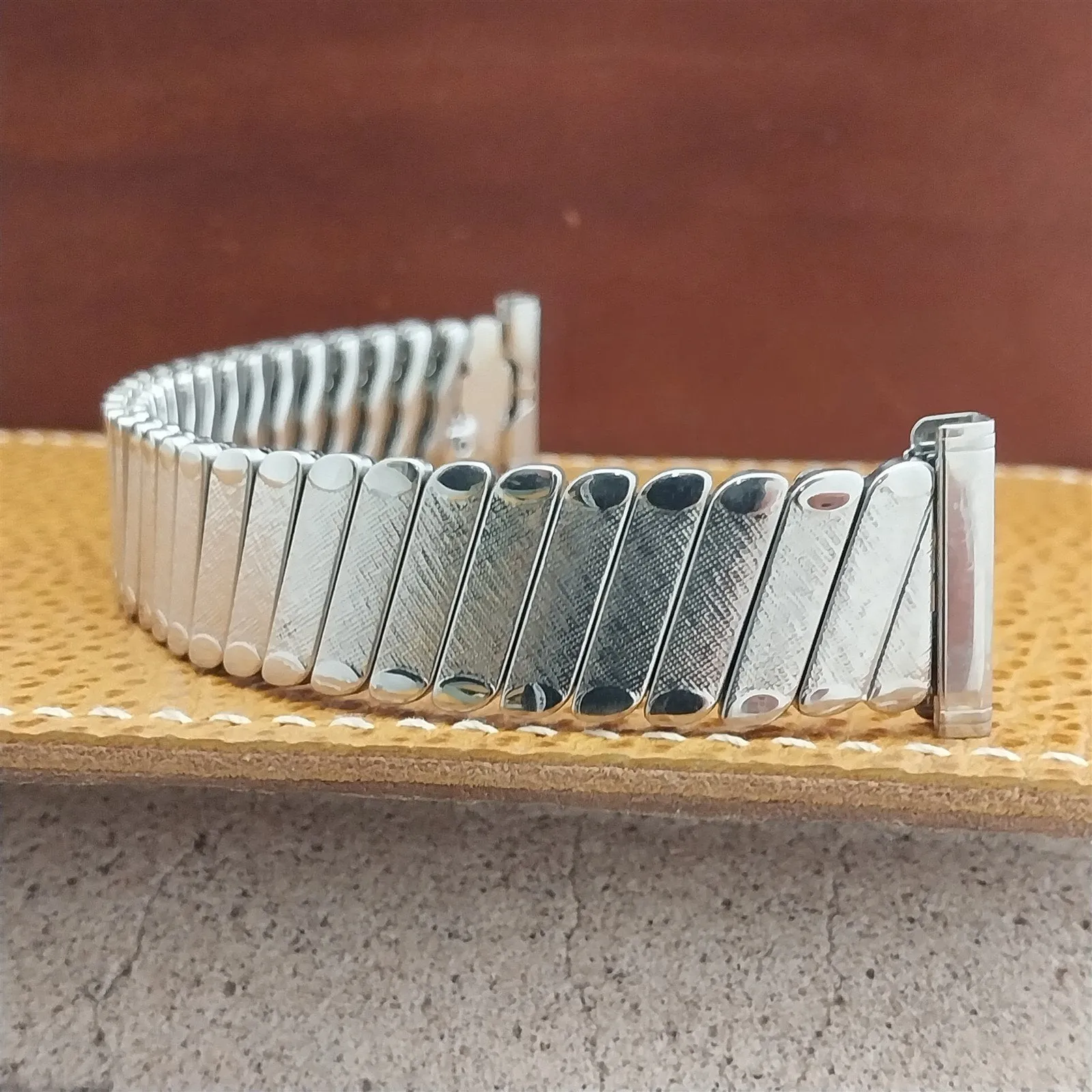 Stainless Steel Bellavance USA nos 1960s Vintage Watch Band 16mm 18mm 19mm