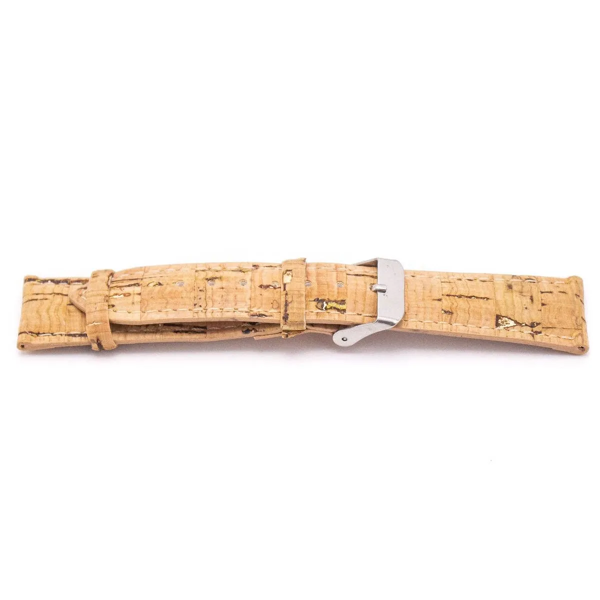 Sustainable Style with a Touch of Gold: Gold Splash Cork Watch Strap