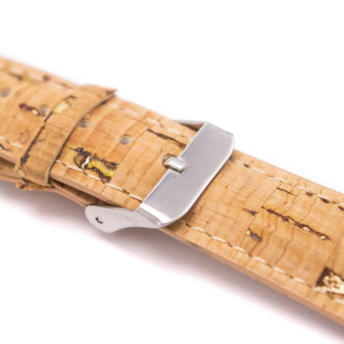 Sustainable Style with a Touch of Gold: Gold Splash Cork Watch Strap