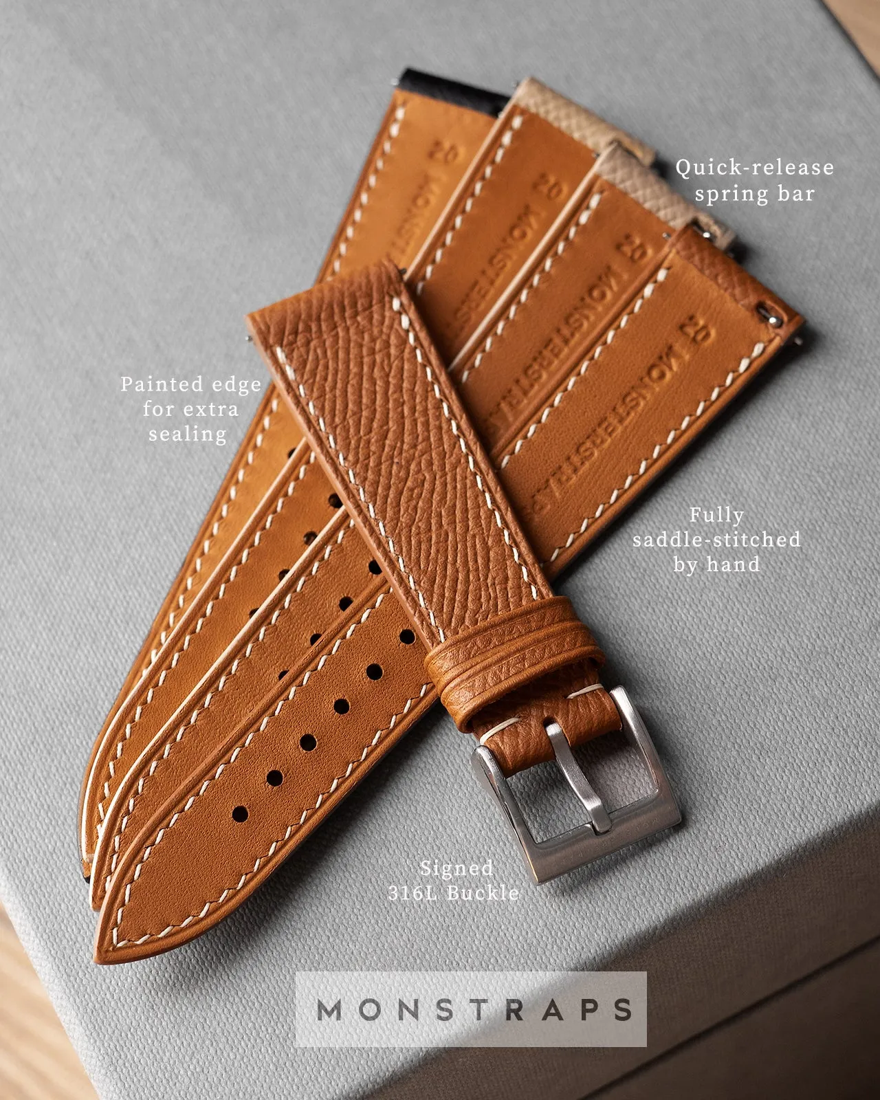 Swift Leather Strap (Indigo)
