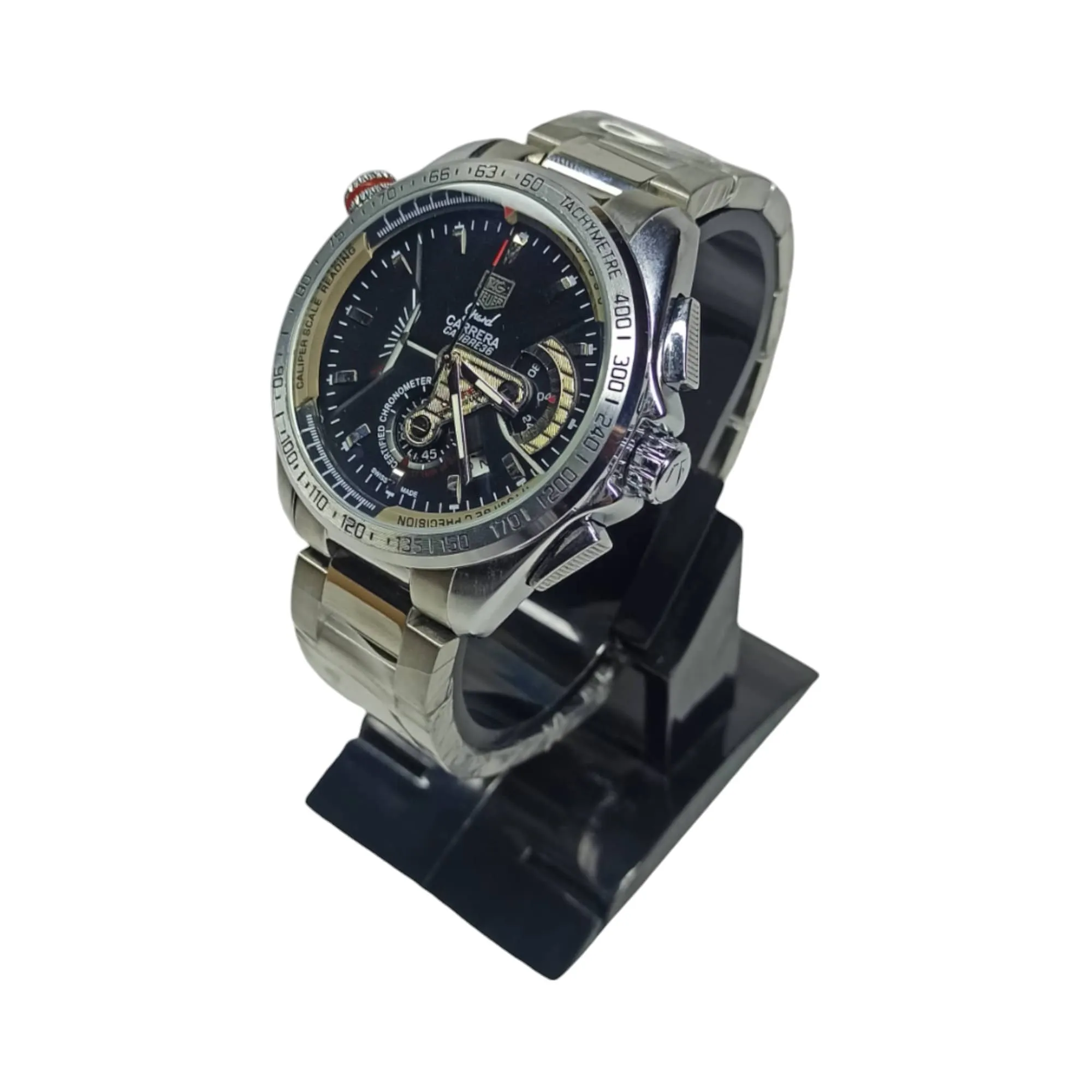 Tag Heuer – Grand Carrera – High Quality – Chrono graph – Silver – Men Watch
