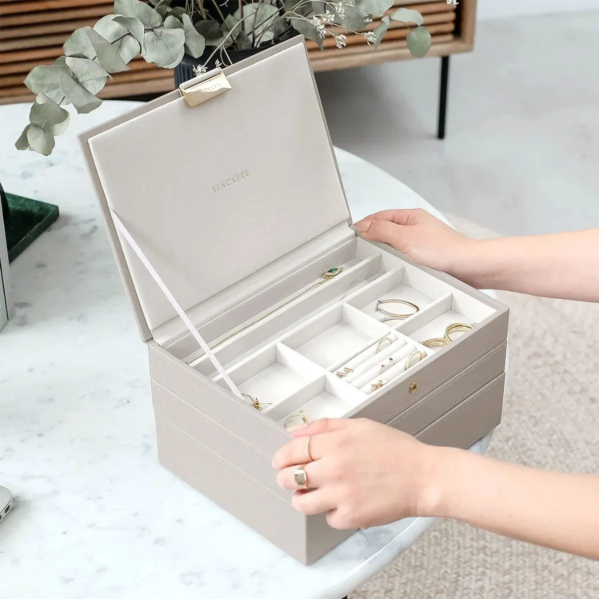 Taupe Classic Jewellery Box Set