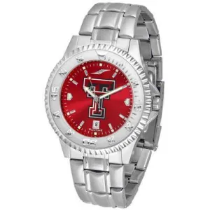 Texas Tech Red Raiders Competitor AnoChrome - Steel Band Watch