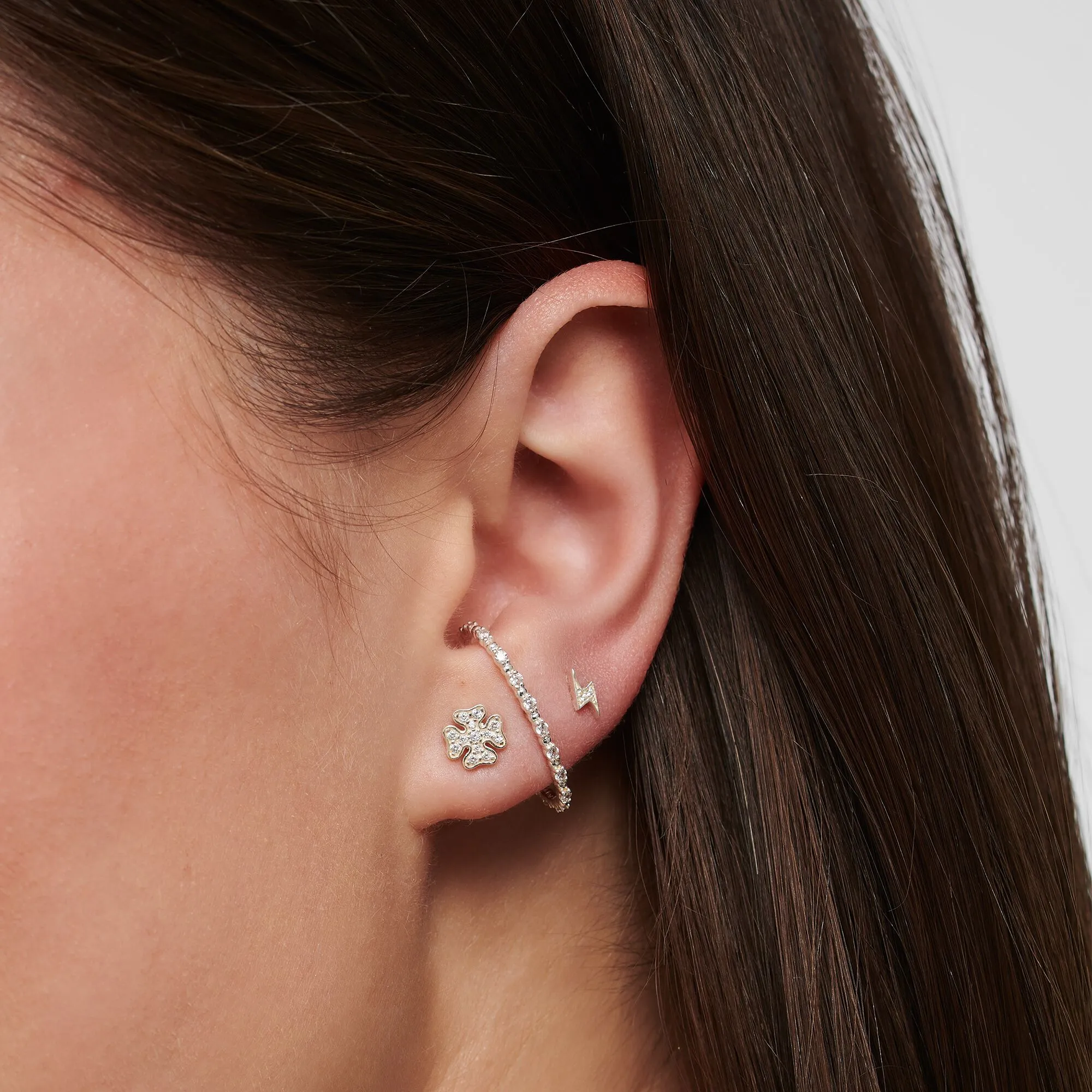 Thomas Sabo Single Ear Stud Flash Silver