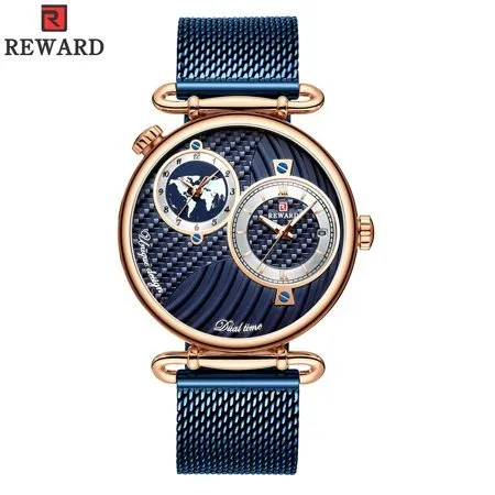 Top brand watch blue wrist band
