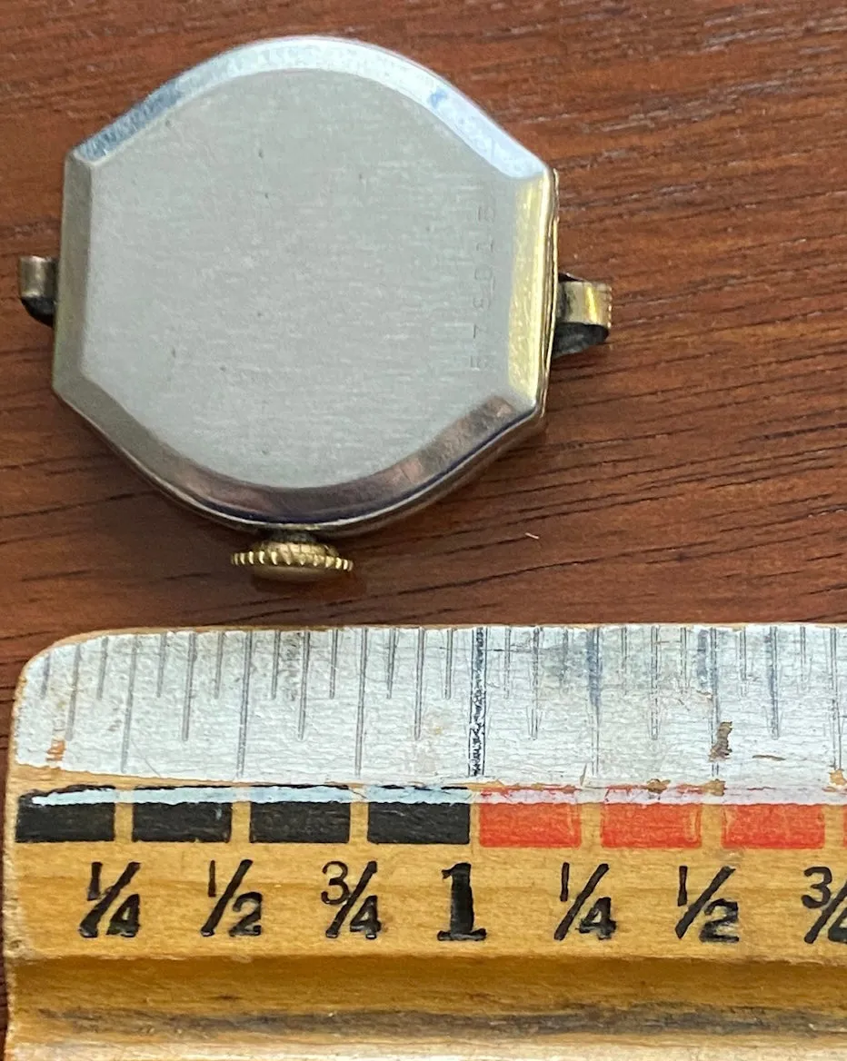 Vintage Central BW Co Manual Wind Wristwatch Gold Filled Parts Repair
