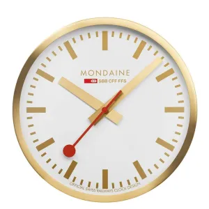 Wall Clock, 25cm, Golden