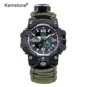 Watches watches survival waterproof quartz watch green