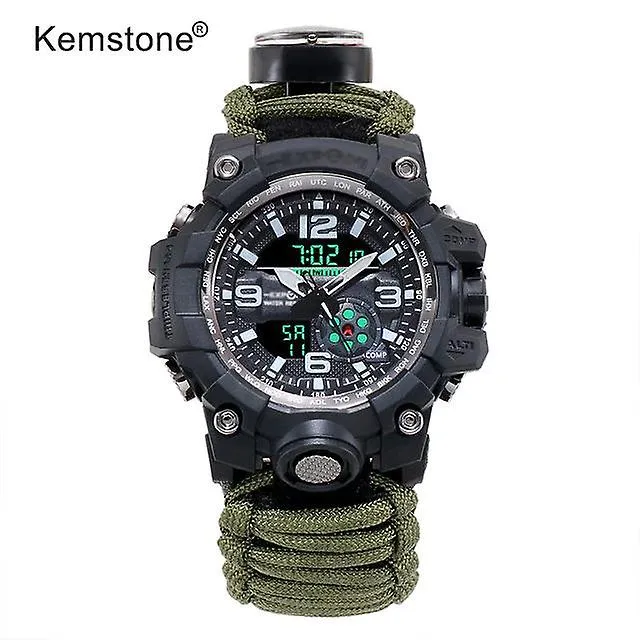 Watches watches survival waterproof quartz watch green
