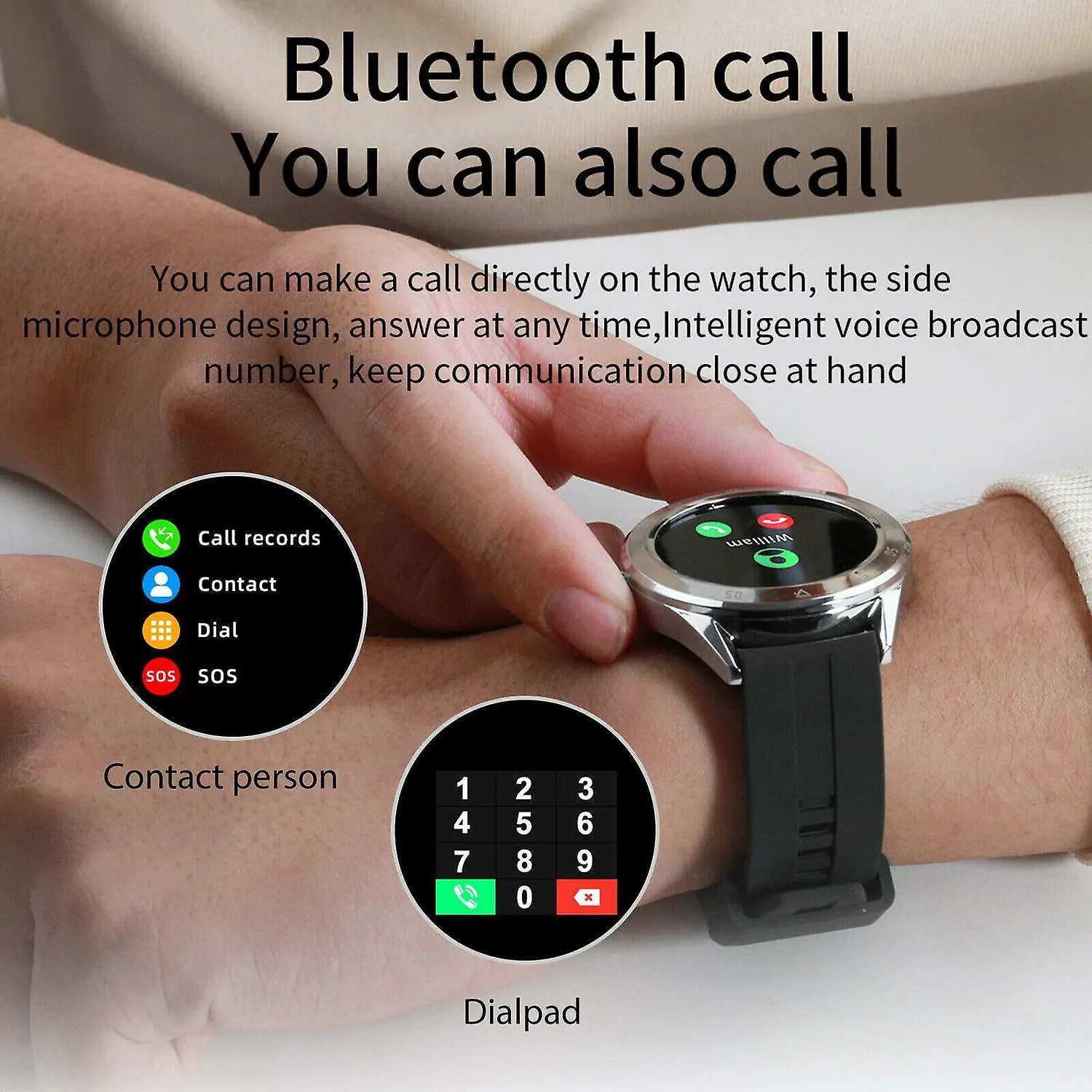 Watches waterproof bluetooth sport smart watch men women intelligent smart watches black