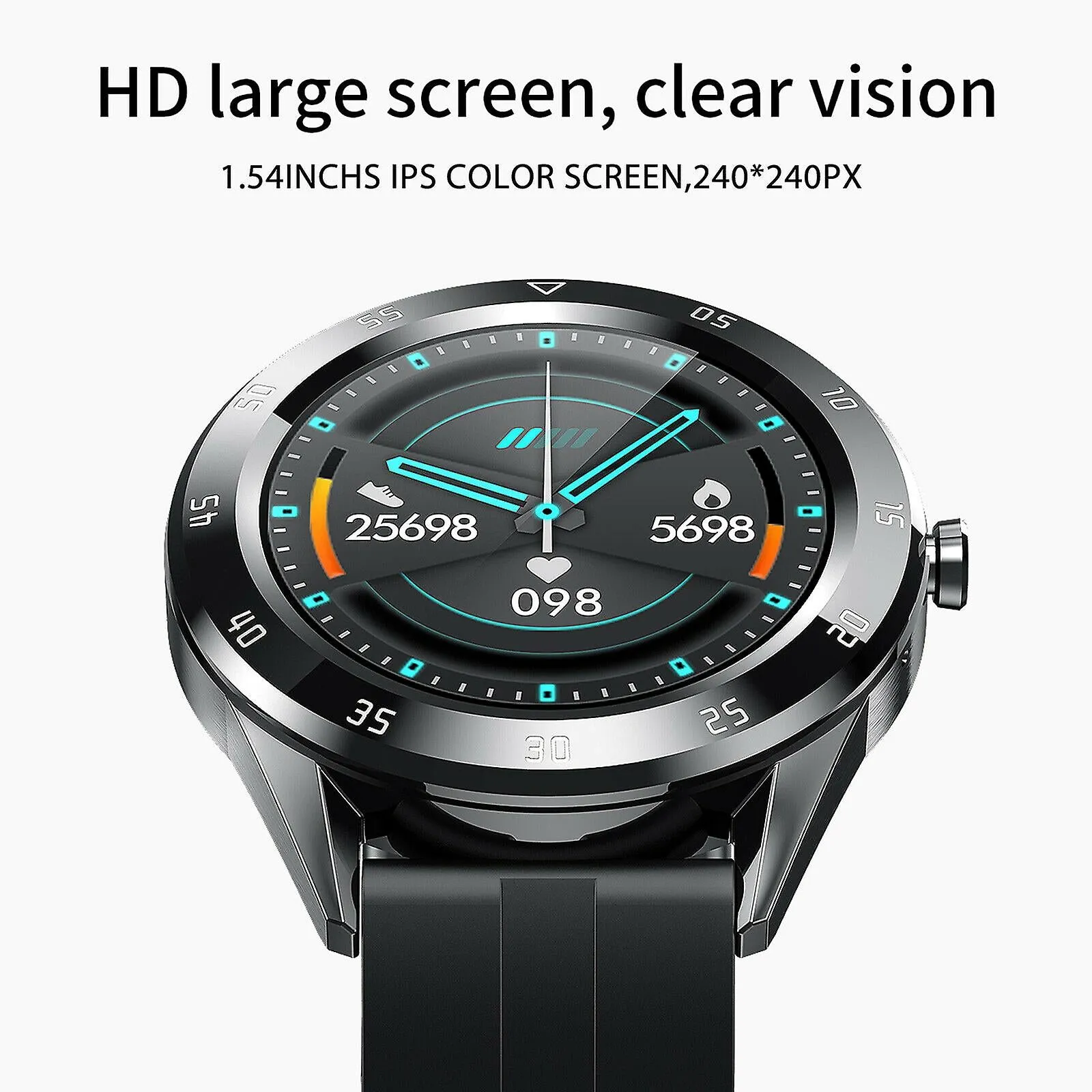 Watches waterproof bluetooth sport smart watch men women intelligent smart watches black