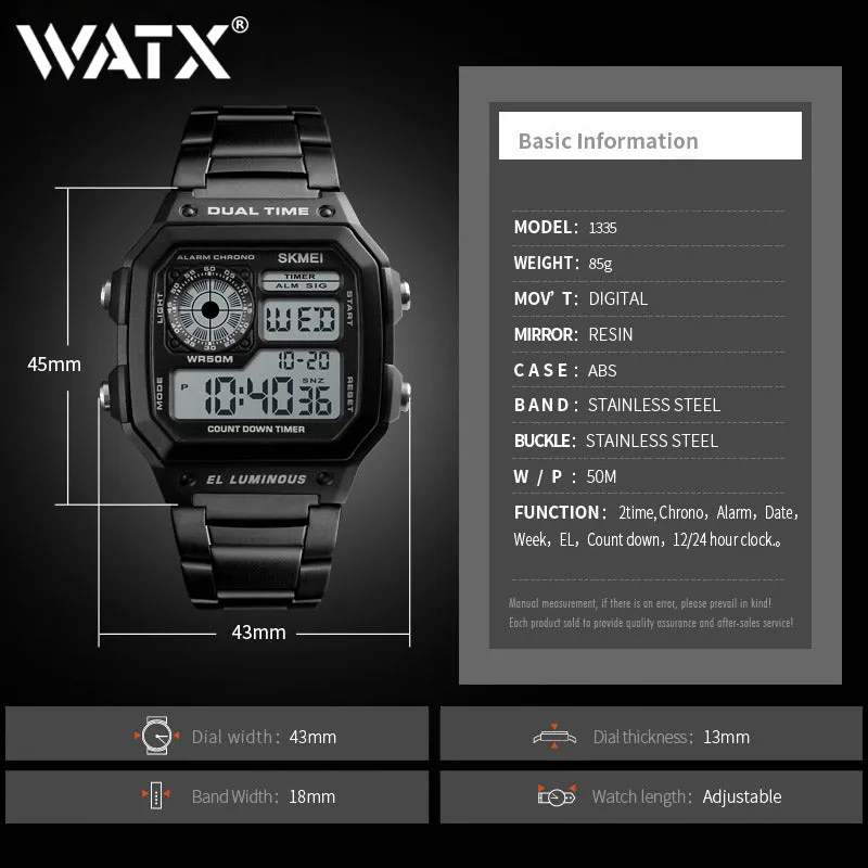 Watches Waterproof Stainless Steel Number 11