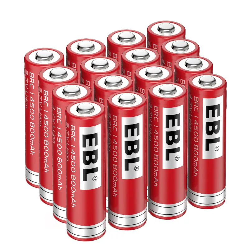 【Winter Sale】EBL 14500 Lithium-Ion Rechargeable Batteries 800mAh