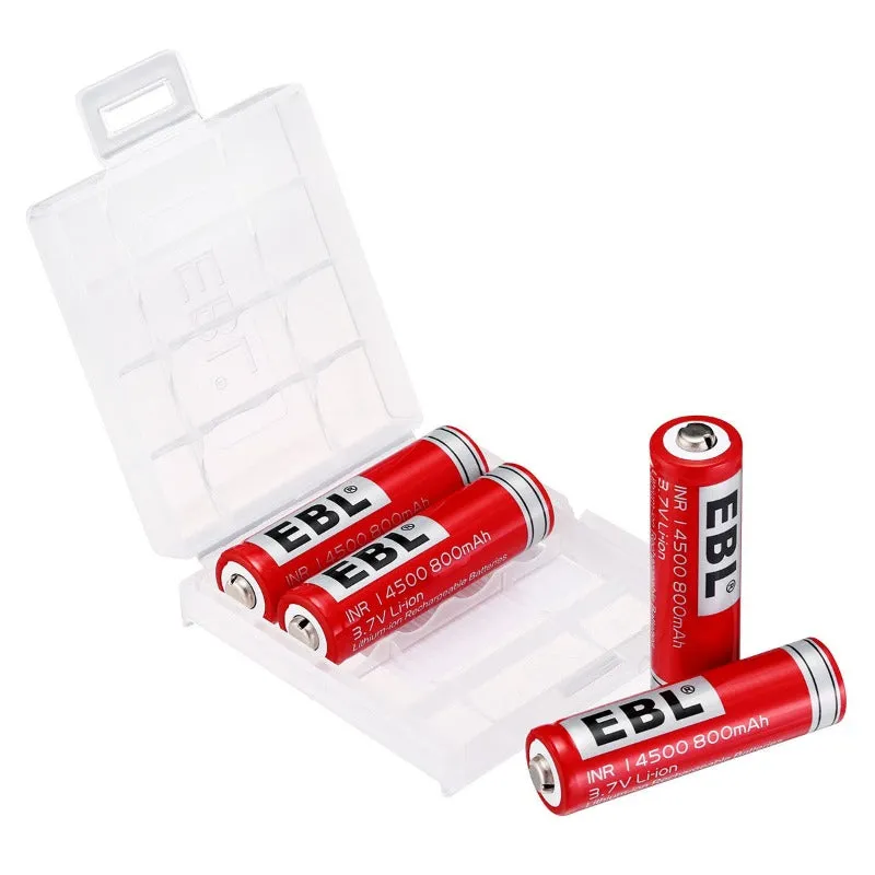 【Winter Sale】EBL 14500 Lithium-Ion Rechargeable Batteries 800mAh