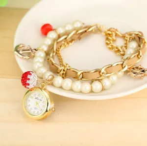 Women Fashion Watch Bracelet Vintage Watch Rudder Anchor Lady dress Wristwatches